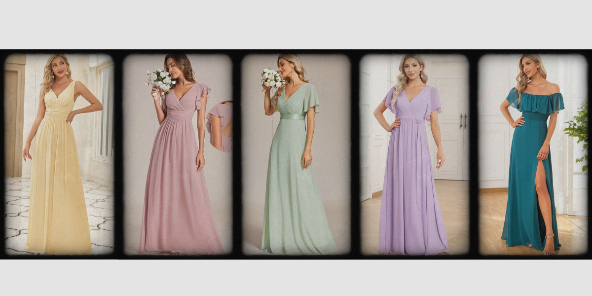 Les 6 meilleures couleurs de robes de demoiselles d’honneur pour le printemps/été 2026 (photos en plein soleil)