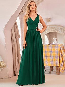 Robe Longue Vert Sapin Robe Vert De Gris Robe De Soirée Longue