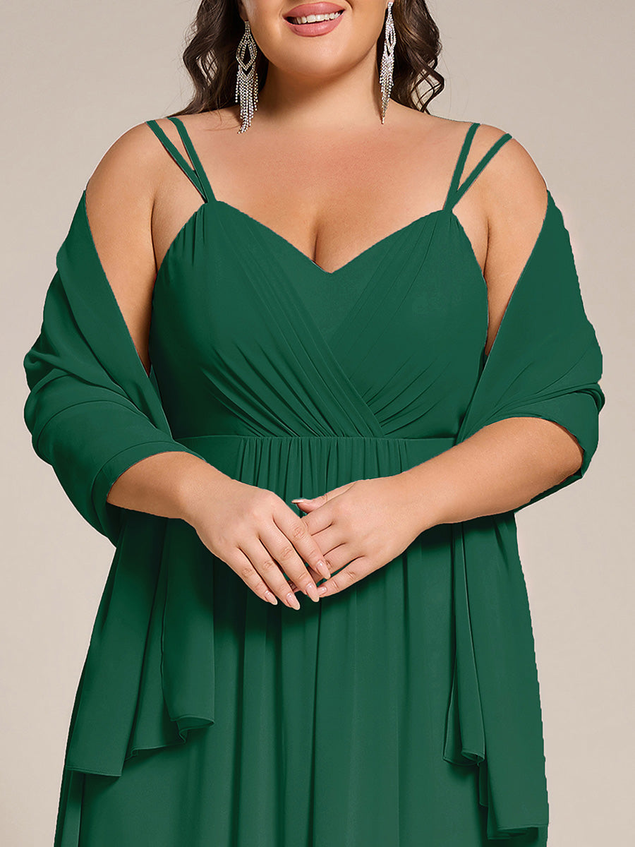 Châle en mousseline élégant pour femme pour une occasion spéciale #couleur_Vert Fonce