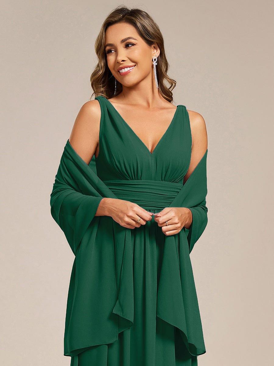 Châle en mousseline élégant pour femme pour une occasion spéciale #couleur_Vert Fonce