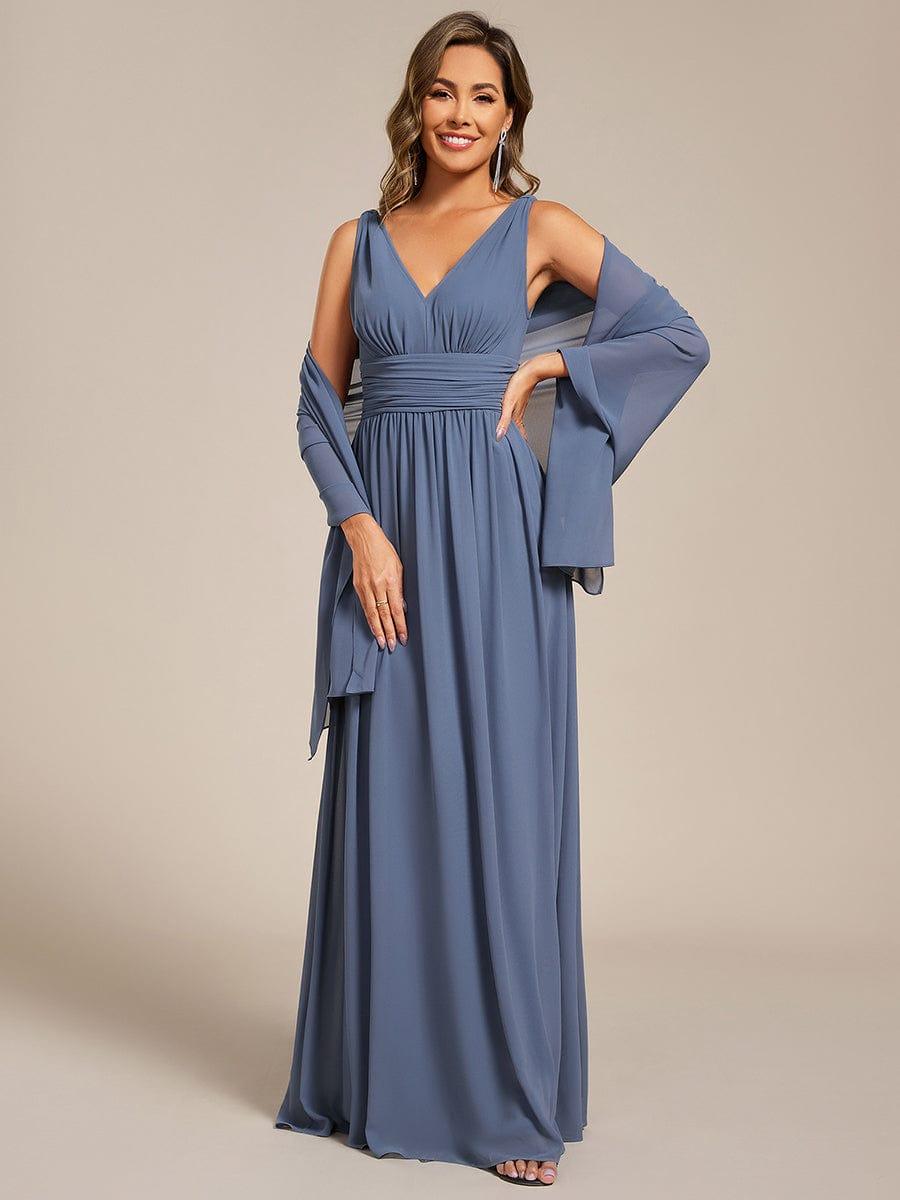 Châle en mousseline élégant pour femme pour une occasion spéciale #couleur_Marine Fume
