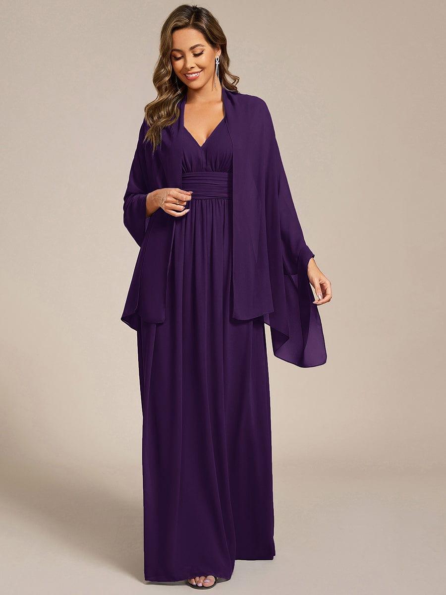 Châle en mousseline élégant pour femme pour une occasion spéciale #couleur_Violet Fonce