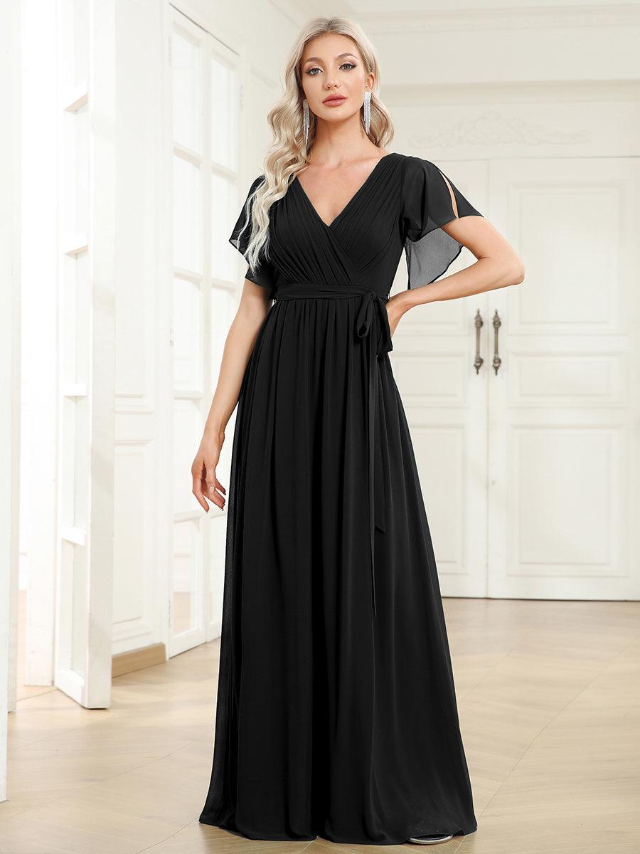 Robe de soirée noire pour fête d'automne et d'hiver 2024 #Style_EE0164ABK
