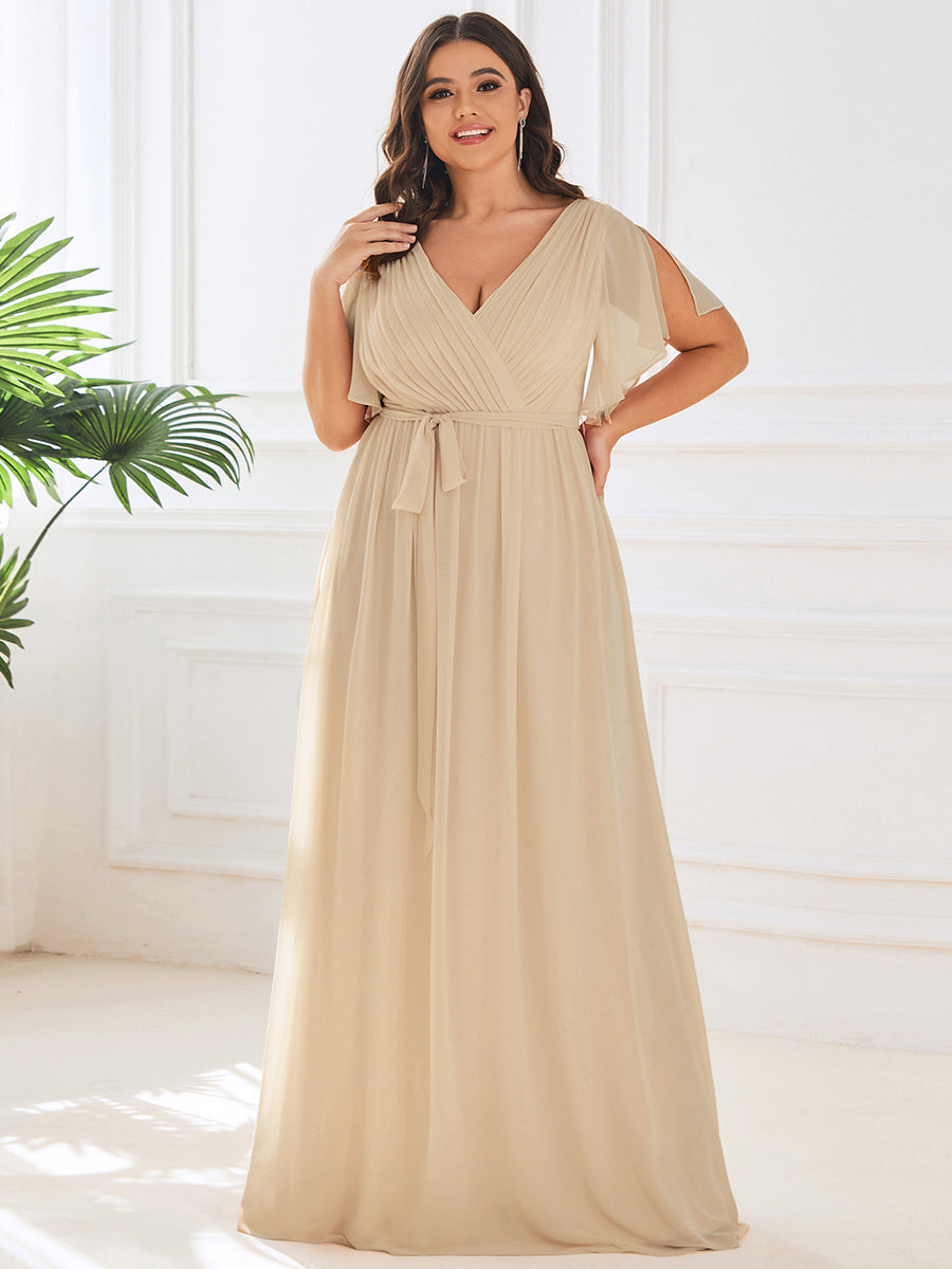 Top Picks Champagne Bridesmaid Gowns #style_EE0164ACH