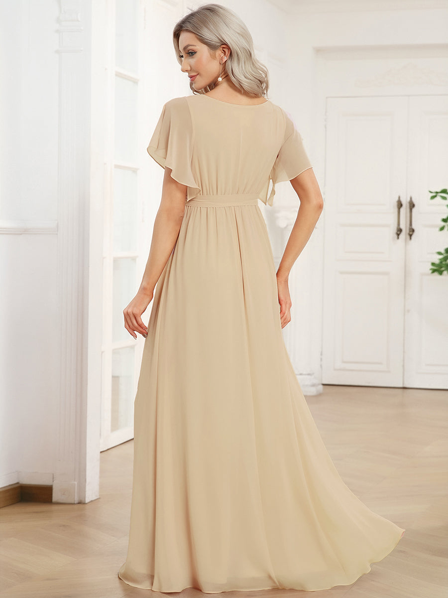 Top Picks Champagne Bridesmaid Gowns #style_EE0164ACH