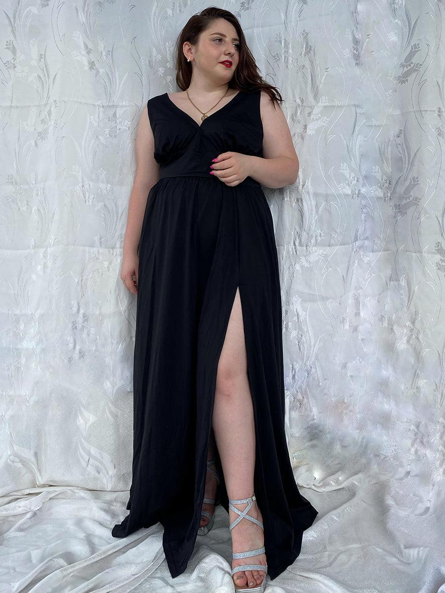 Robe de soirée noire pour fête d'automne et d'hiver 2024 #Style_EE0168BBK