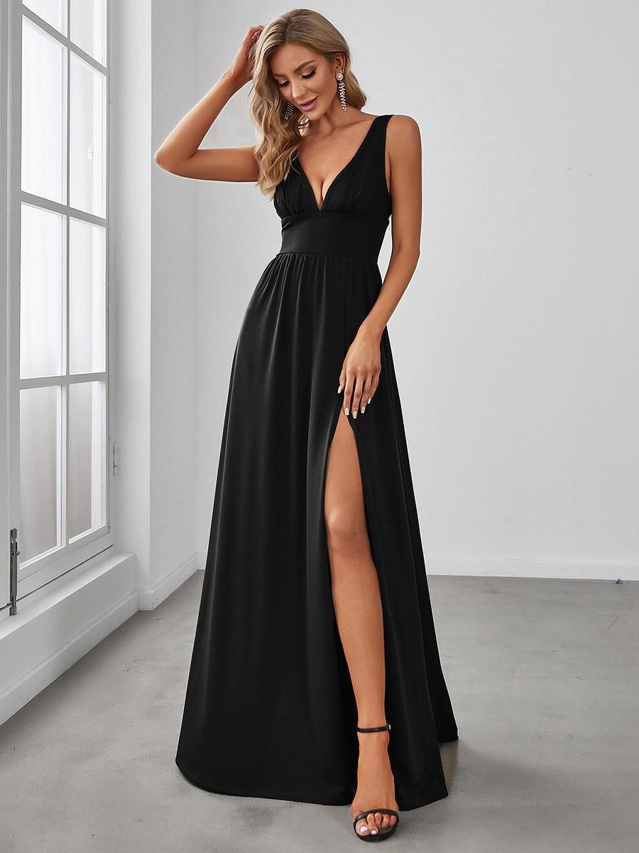 Robe de soirée noire pour fête d'automne et d'hiver 2024 #Style_EE0168BBK