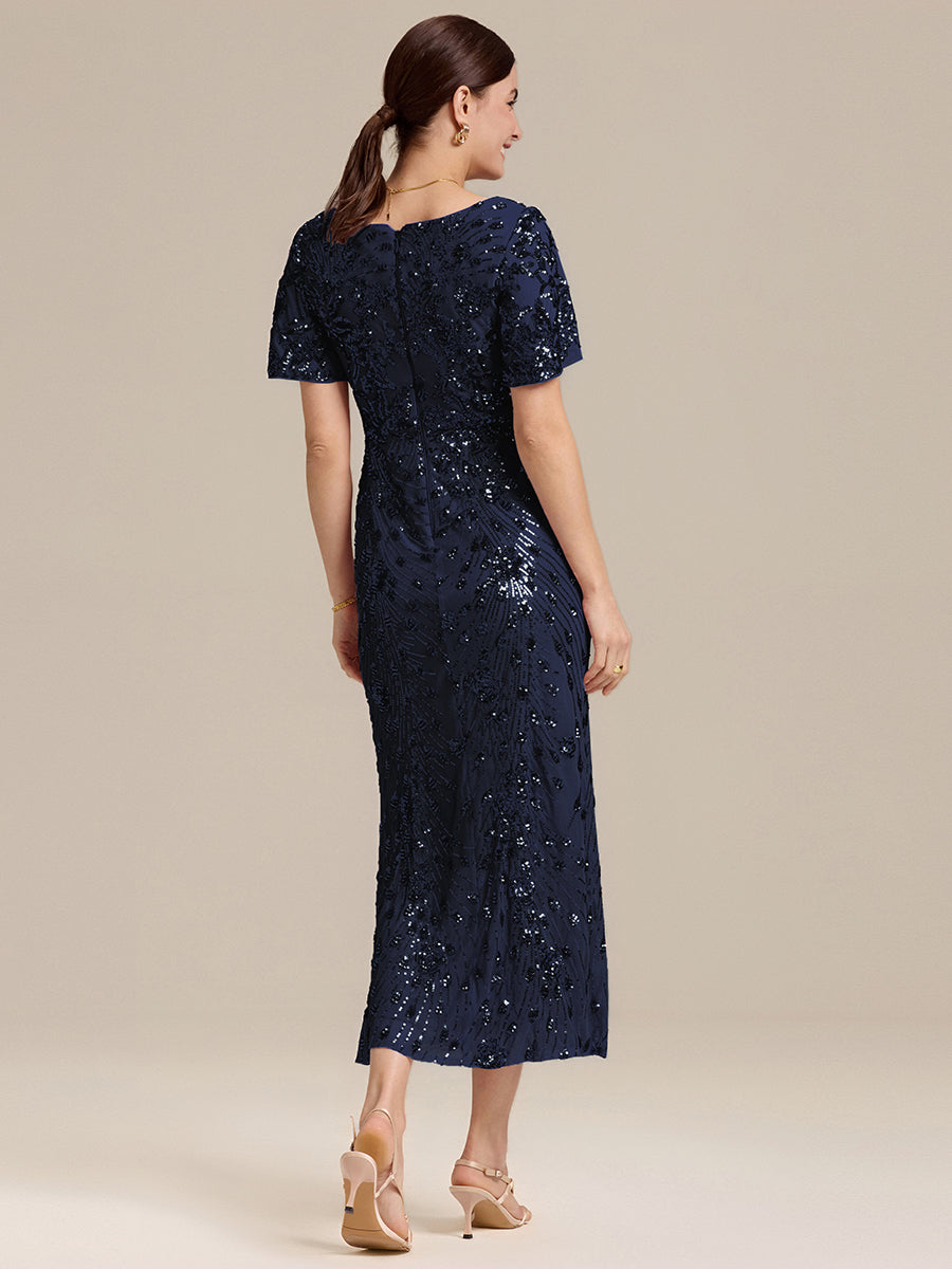 Meilleurs choix de robes de demoiselle d'honneur en satin #Couleur_Bleu Marine