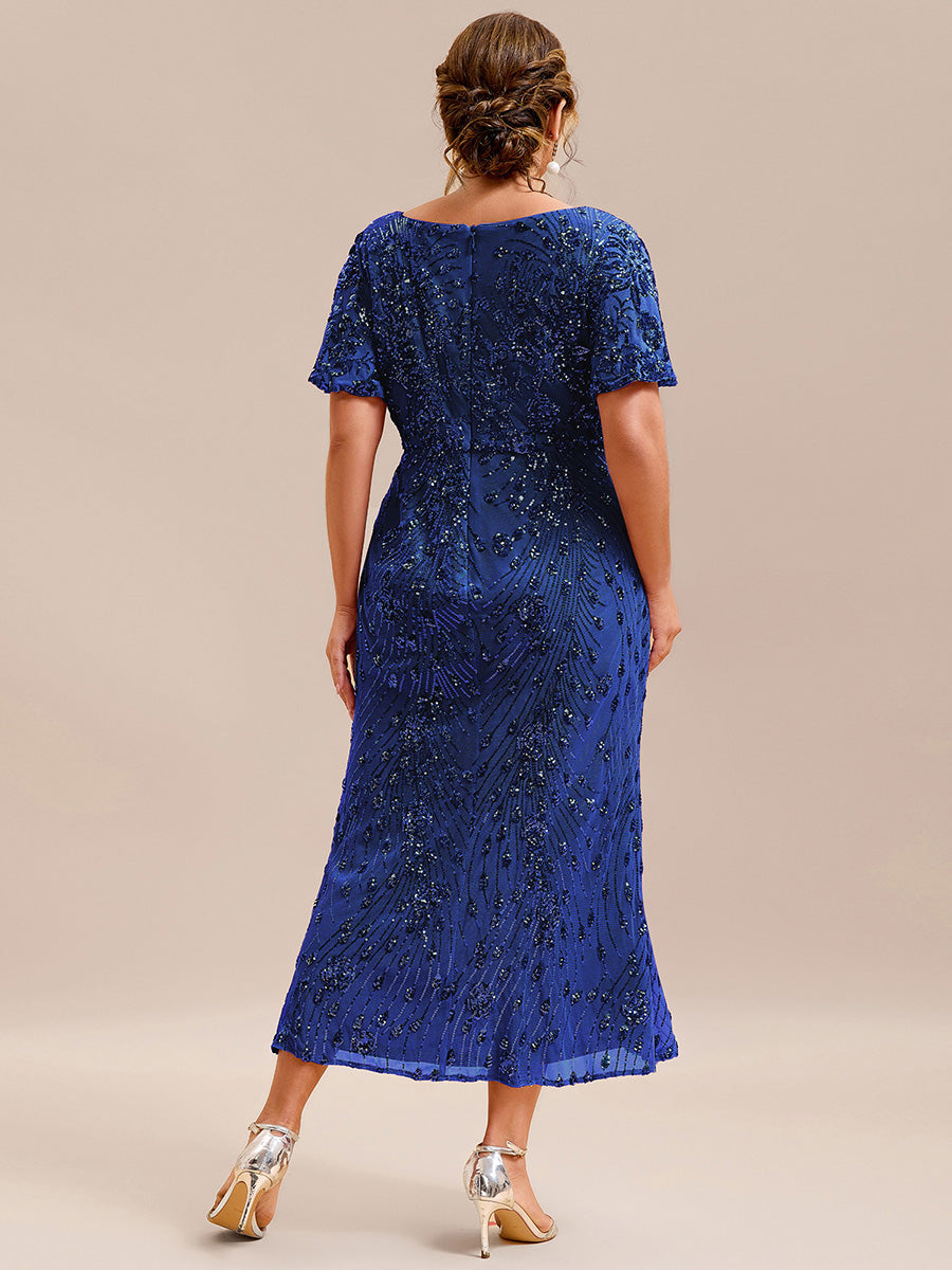 Meilleurs choix de robes de demoiselle d'honneur en satin #Couleur_Bleu Saphir