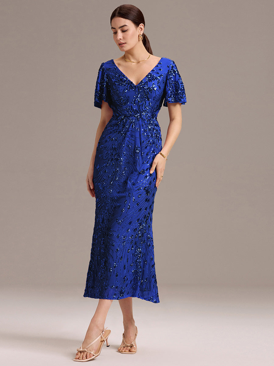 Meilleurs choix de robes de demoiselle d'honneur en satin #Couleur_Bleu Saphir