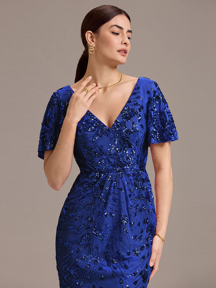 Meilleurs choix de robes de demoiselle d'honneur en satin #Couleur_Bleu Saphir