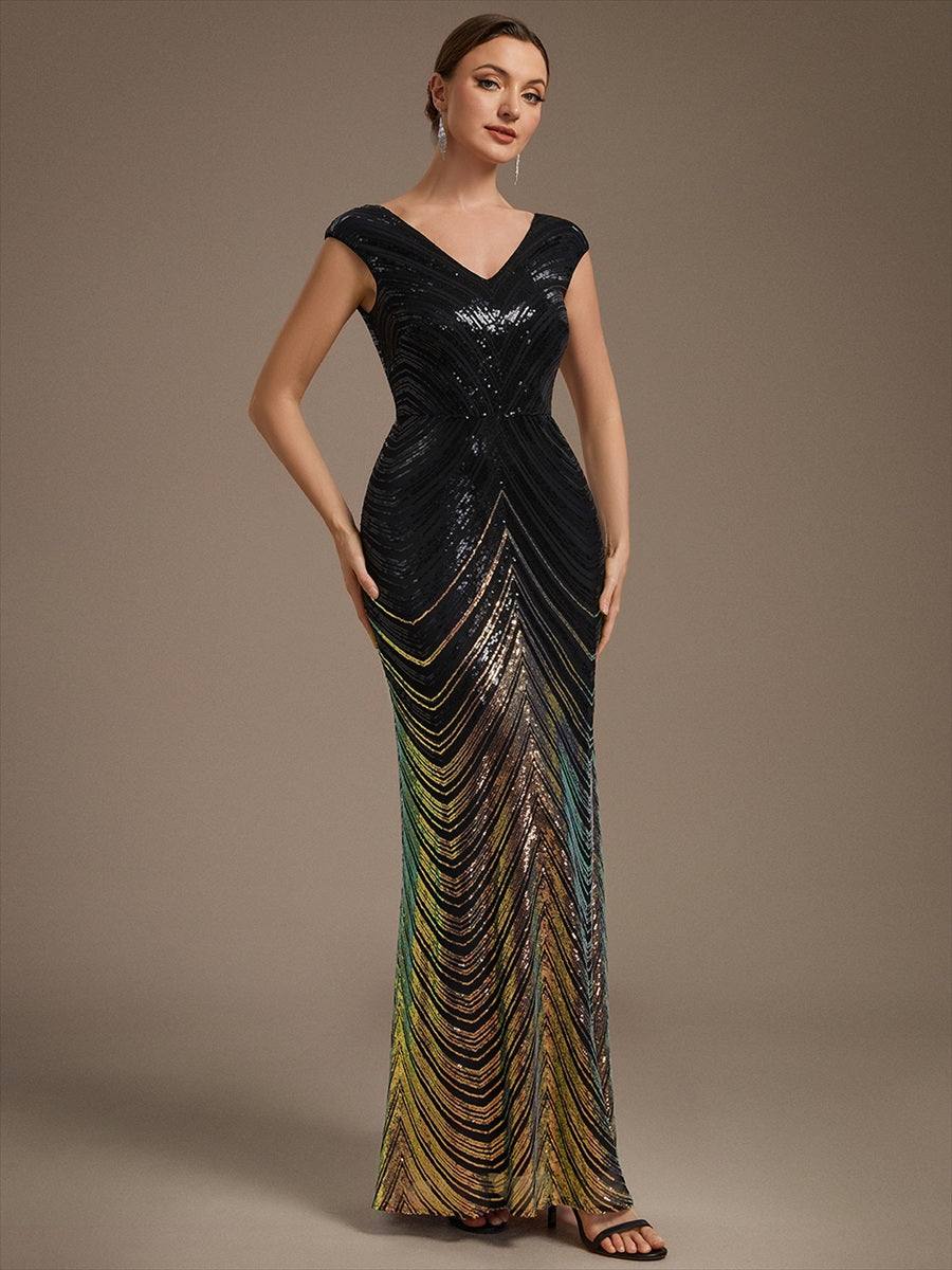 Design Contemporain de Produit Vestimentaire Moderne Robe #Couleur_Noir & Or
