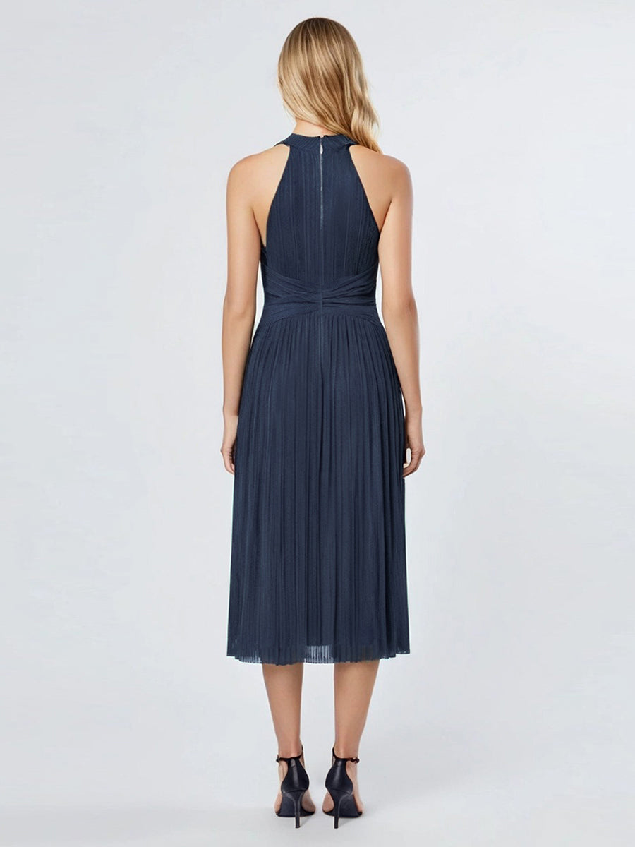Meilleurs choix de robes de demoiselle d'honneur en satin #Couleur_Bleu Marine