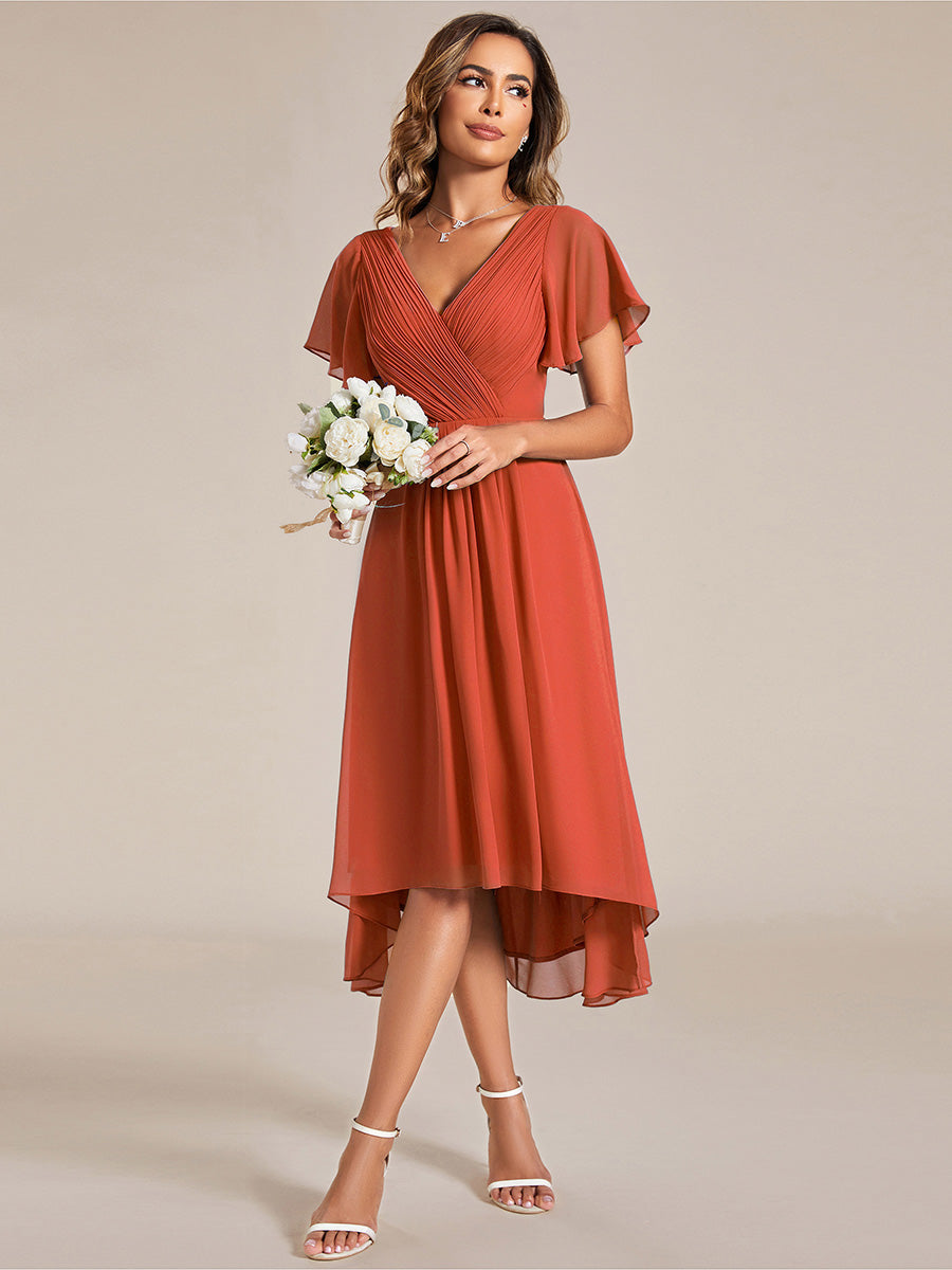 Burnt Orange Bridesmaid Dresses #style_EG01923BO
