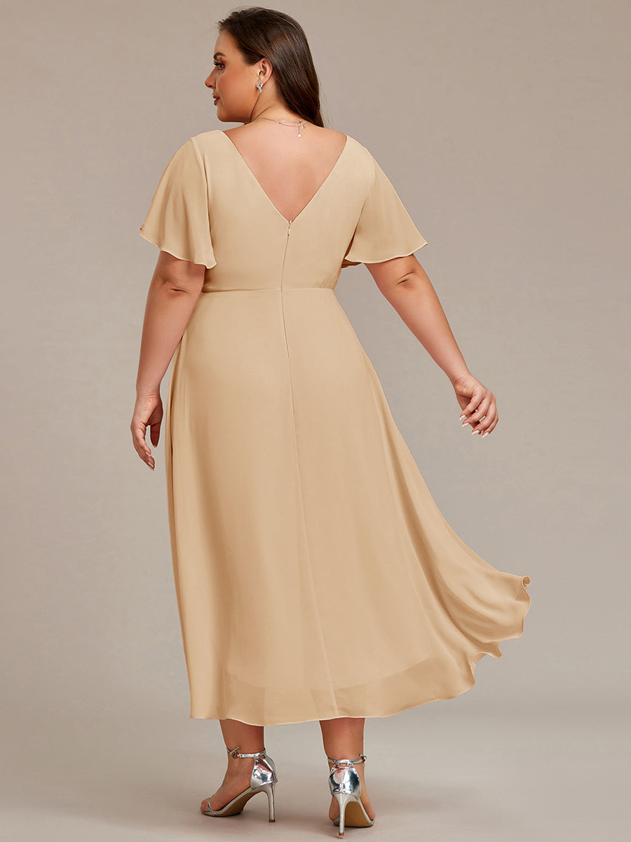 Robes de demoiselle d'honneur dos nu avec nœuds #Couleur_Charbon
