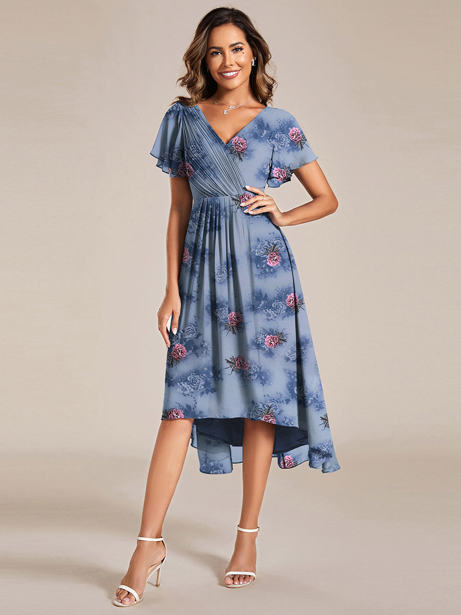 Robes de demoiselle d'honneur dos nu avec nœuds #Couleur_Pivoine Poussiéreuse