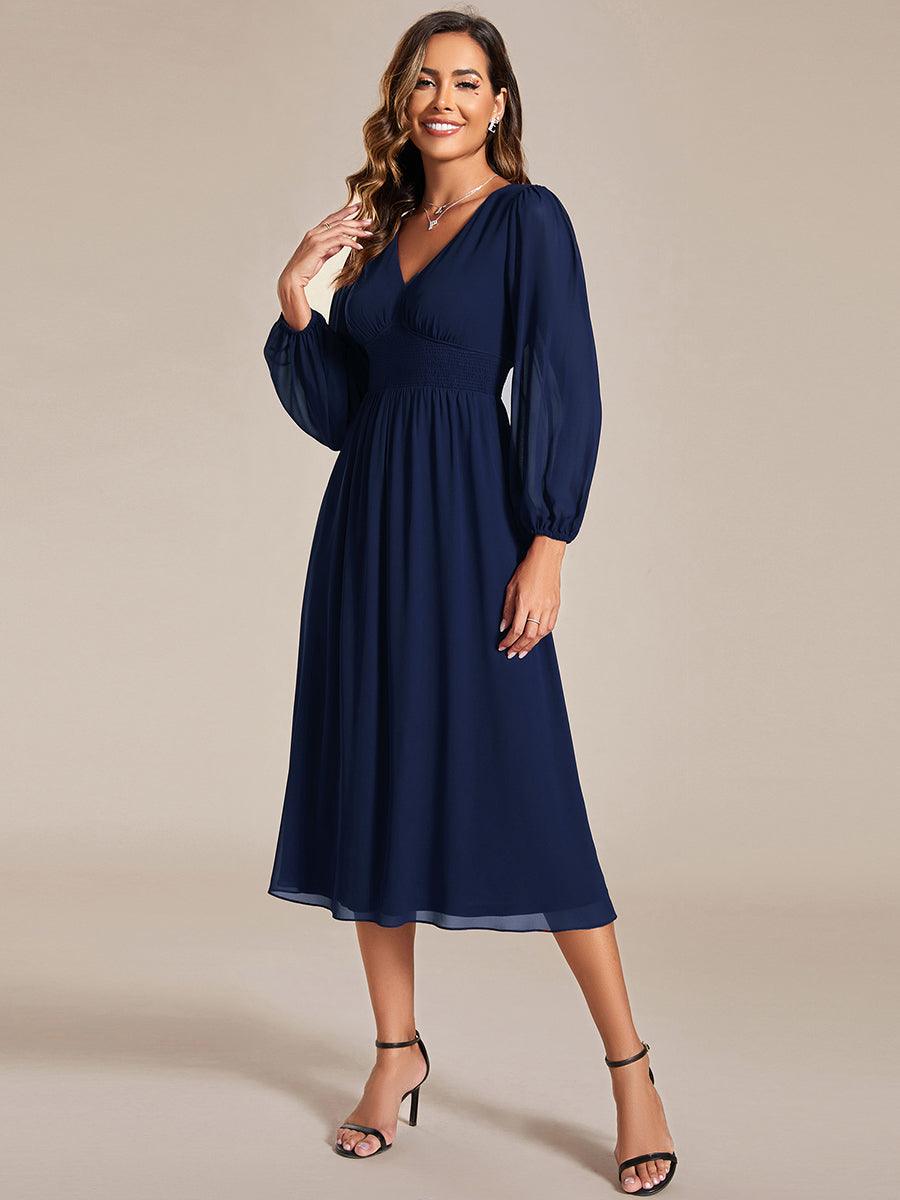 Robe classique à manches longues #Style_EG01929NB