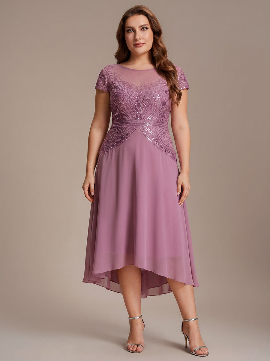 robe maxi sans manches à sequins avec patchwork #Couleur_Orchidee