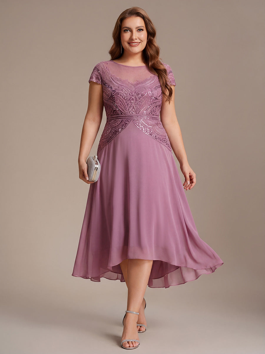 robe maxi sans manches à sequins avec patchwork #Couleur_Orchidee