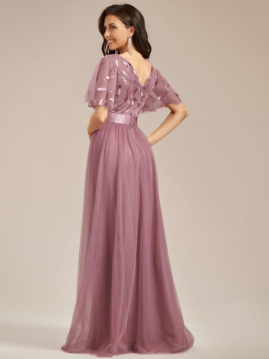 Purple Orchid Bridesmaid Dresses #style_EP00904OD