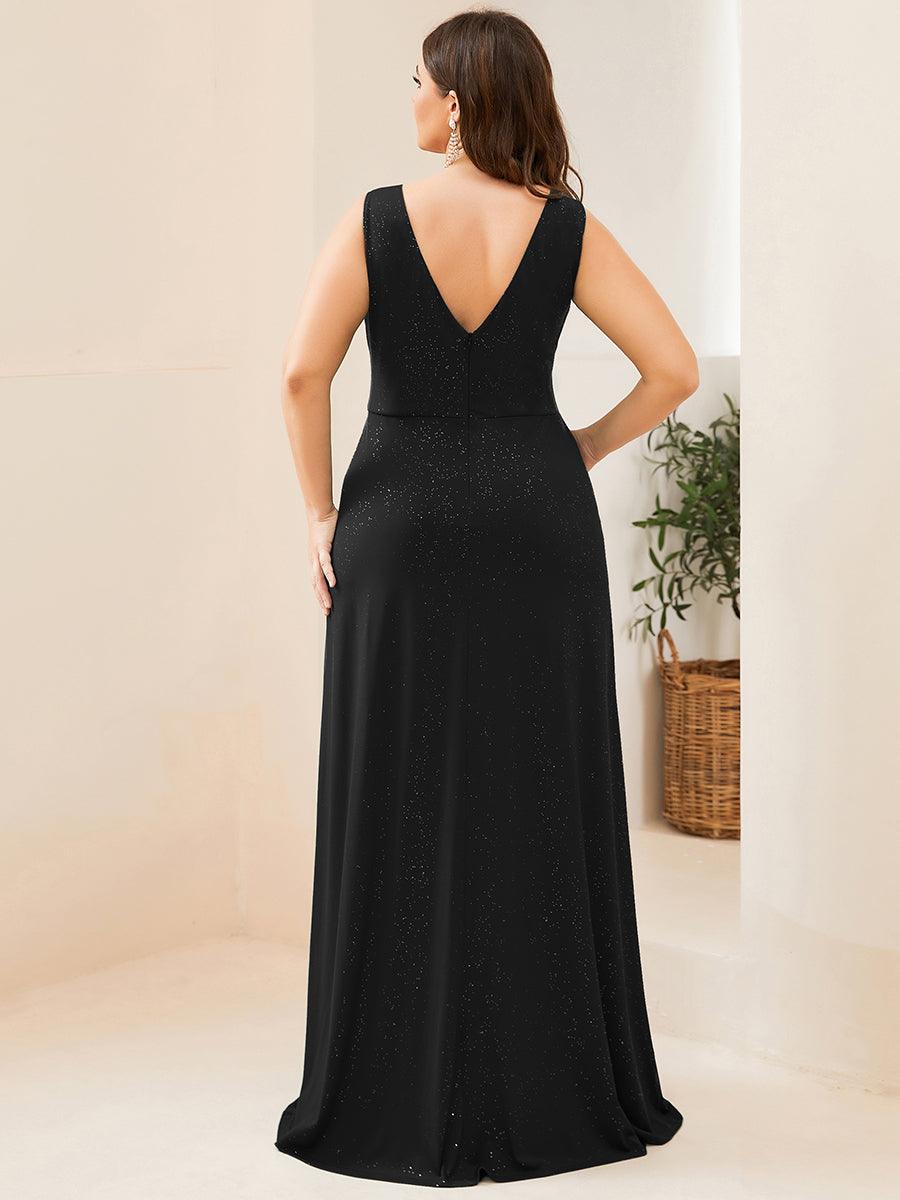 Robe de soirée noire pour fête d'automne et d'hiver 2024 #Style_EP07505BK