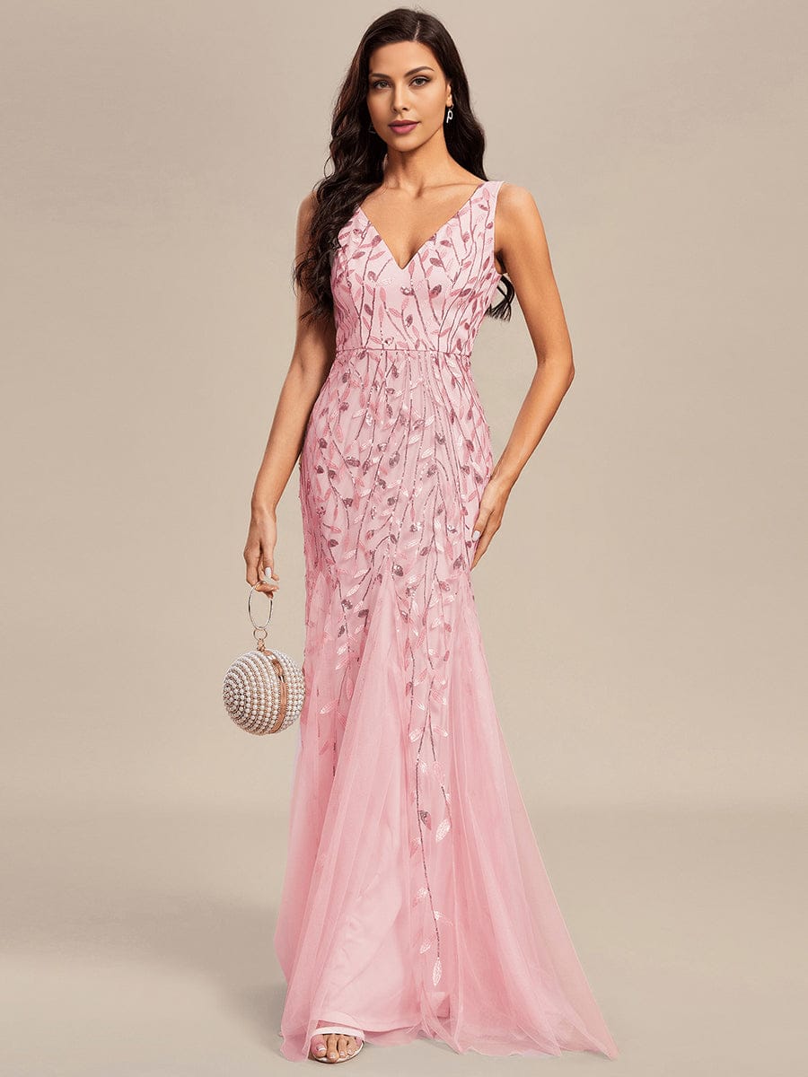 Ever-Pretty Échantillon de Sequins Feuille#Couleur_Rose