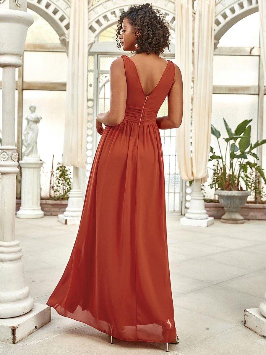 Burnt Orange Bridesmaid Dresses #style_EP09016BO