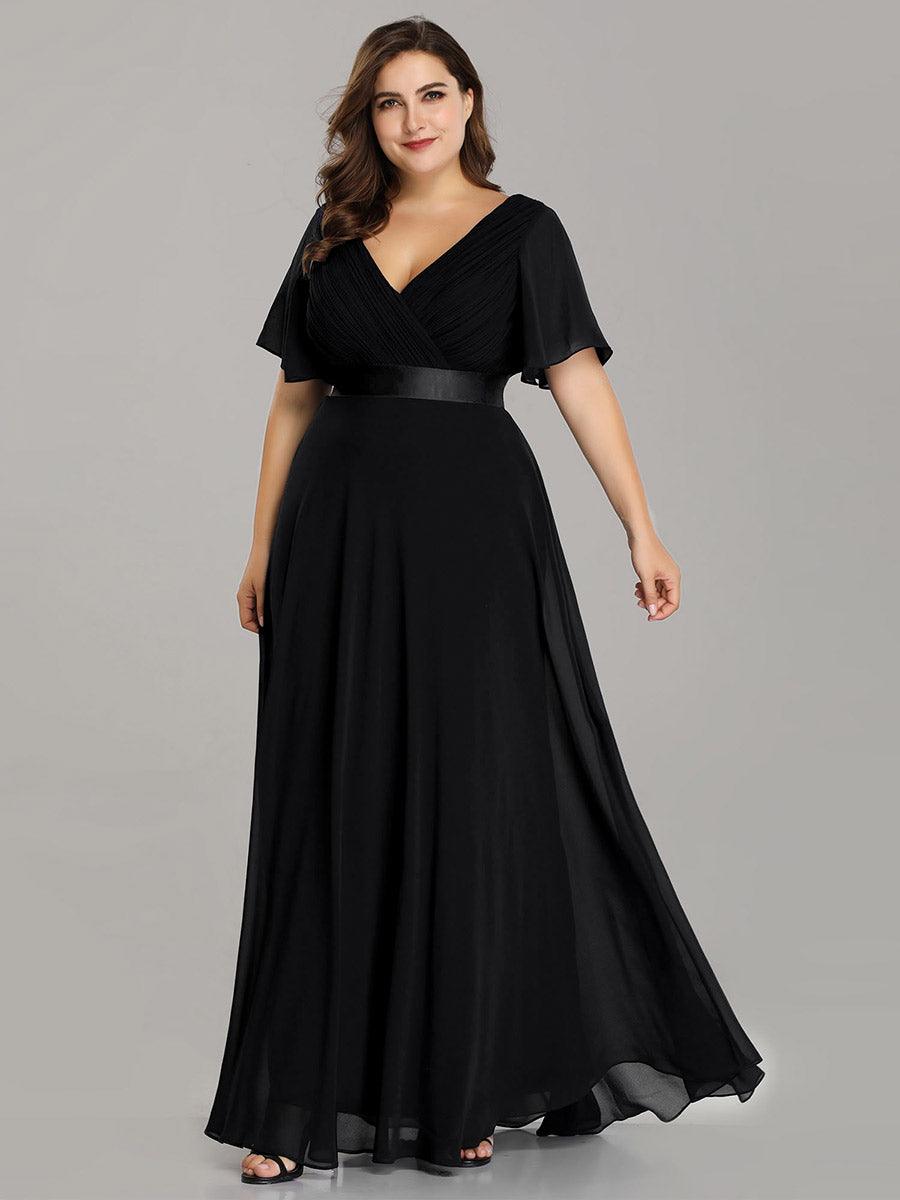 Robe de soirée noire pour fête d'automne et d'hiver 2024 #Style_EP09890BK