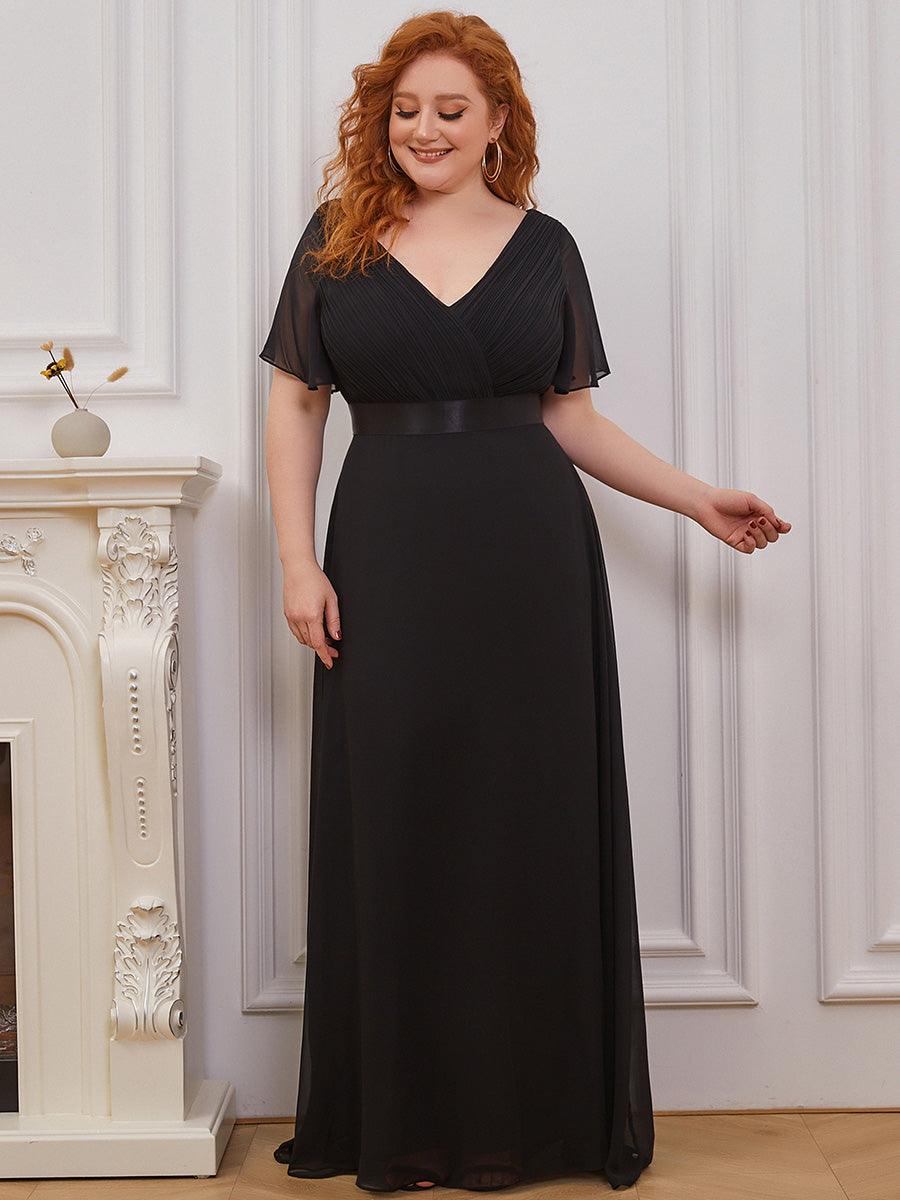 Robe de soirée noire pour fête d'automne et d'hiver 2024 #Style_EP09890BK