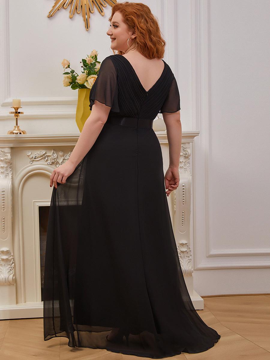 Robe de soirée noire pour fête d'automne et d'hiver 2024 #Style_EP09890BK