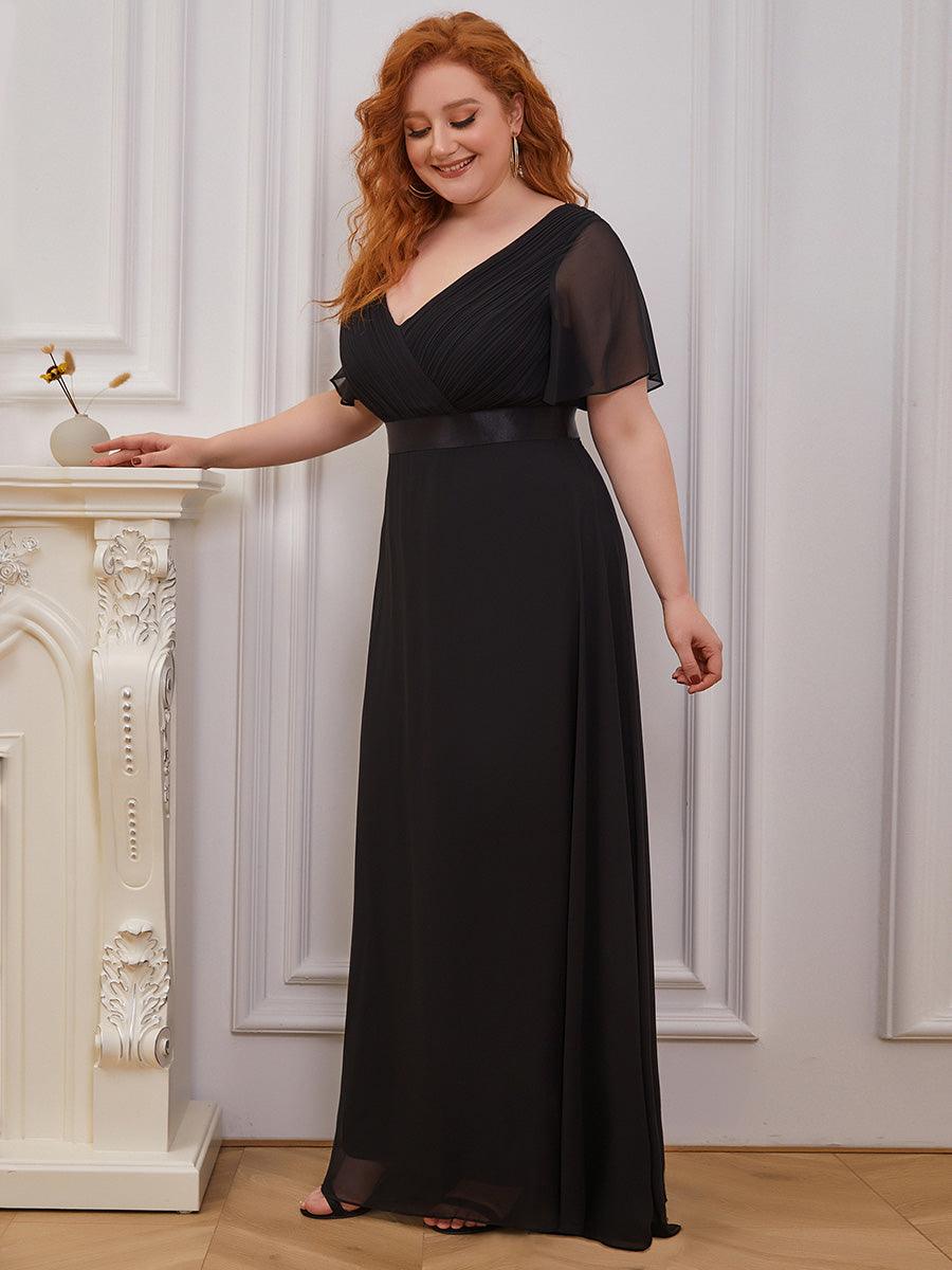 Robe de soirée noire pour fête d'automne et d'hiver 2024 #Style_EP09890BK