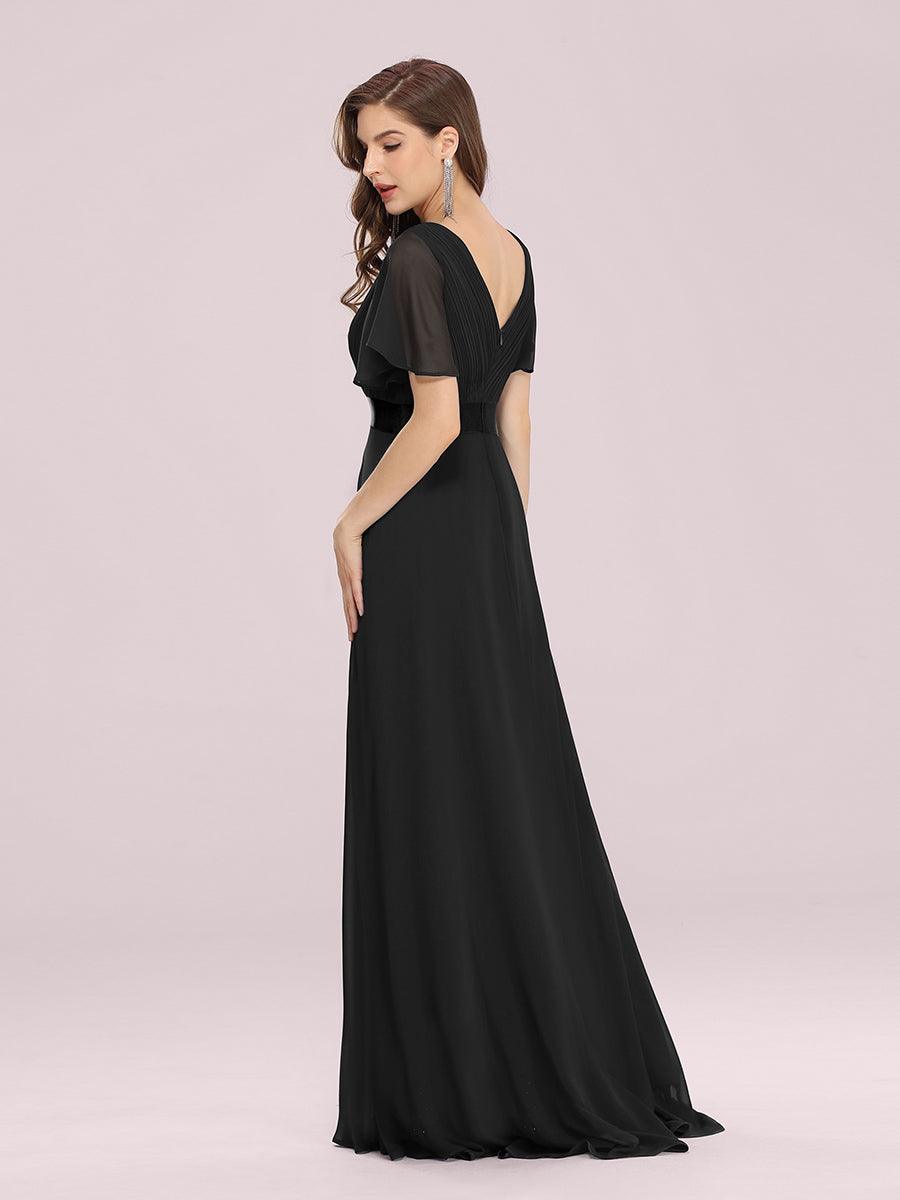 Robe de soirée noire pour fête d'automne et d'hiver 2024 #Style_EP09890BK