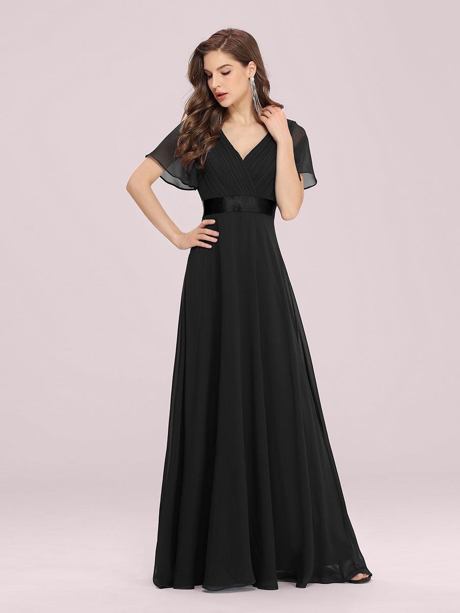 Robe de soirée noire pour fête d'automne et d'hiver 2024 #Style_EP09890BK