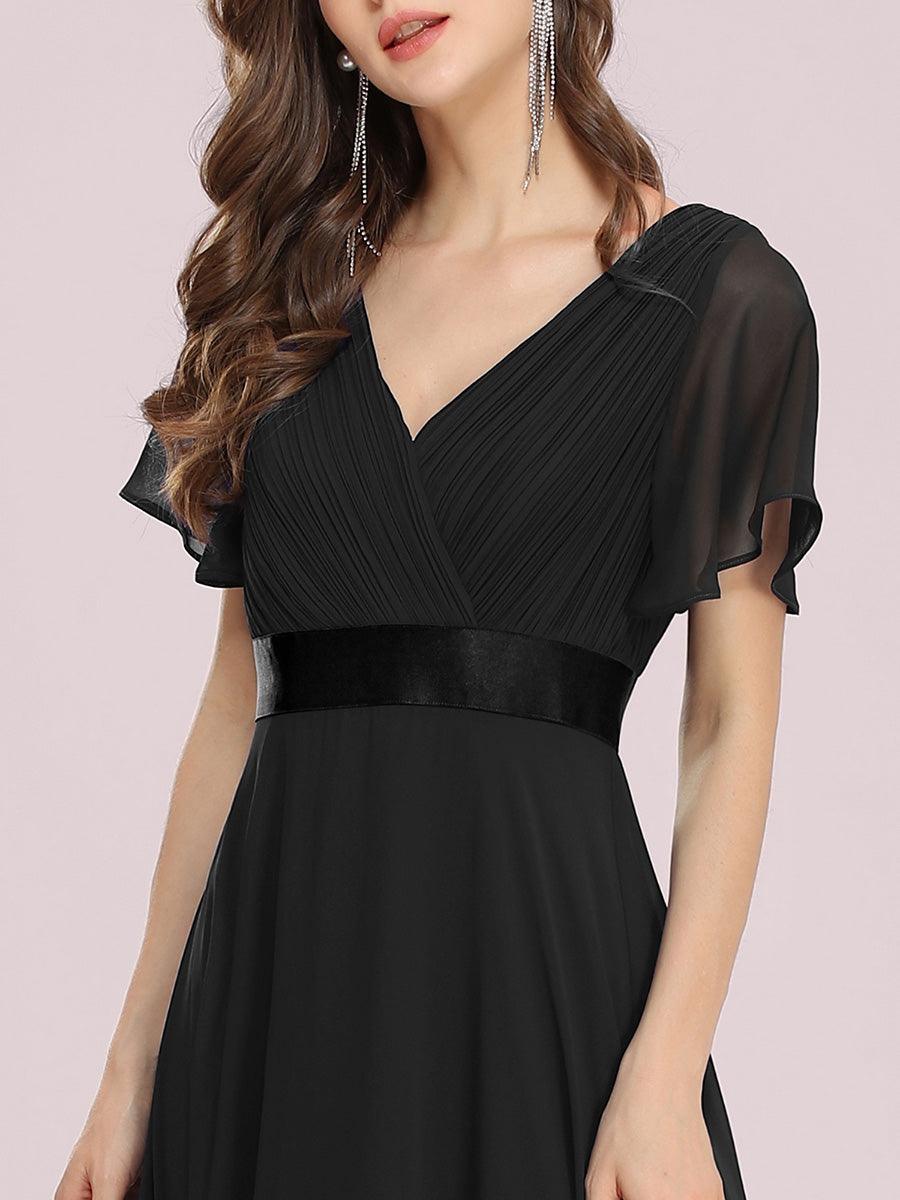 Robe de soirée noire pour fête d'automne et d'hiver 2024 #Style_EP09890BK