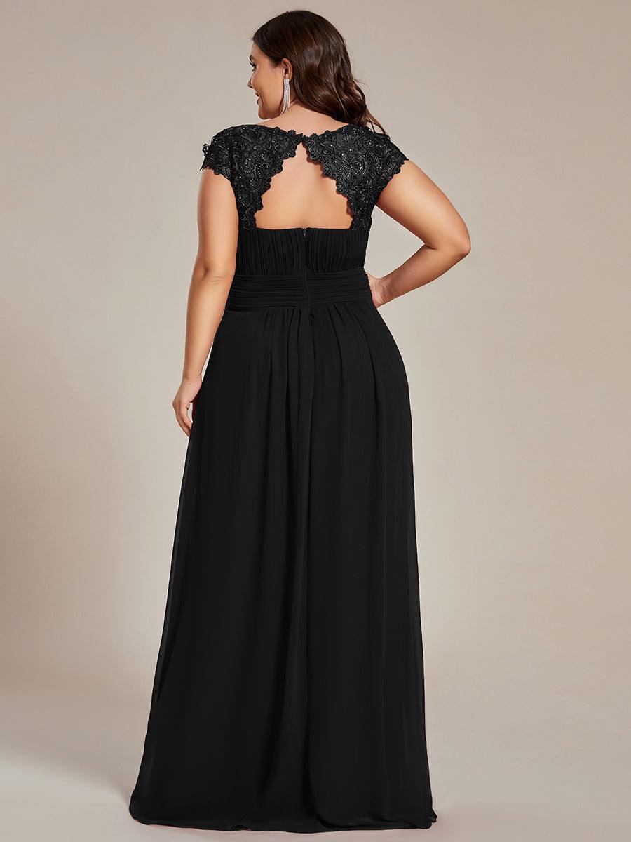 Robe de soirée noire pour fête d'automne et d'hiver 2024 #Style_EP09996BK