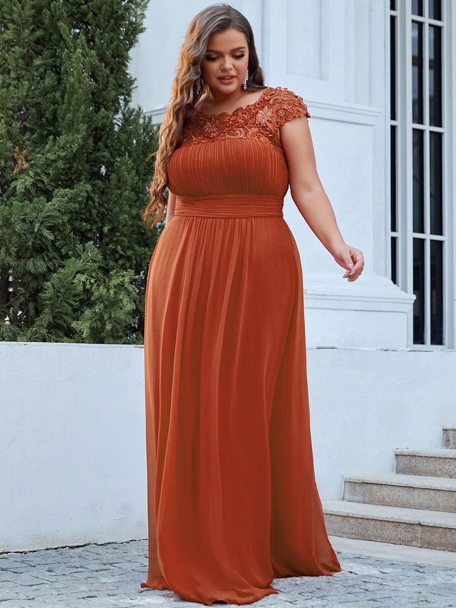 Burnt Orange Bridesmaid Dresses #style_EP09996BO