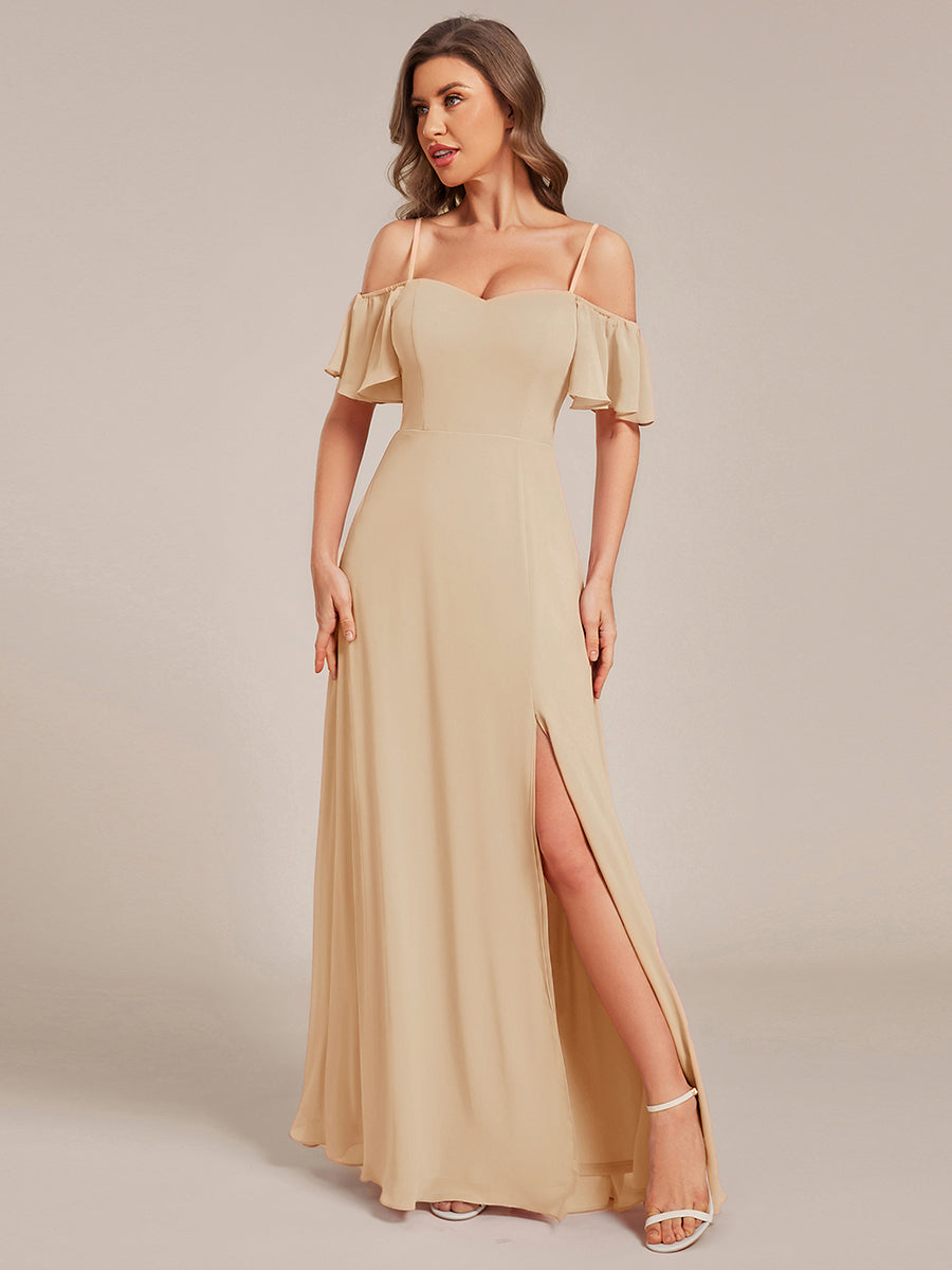 Top Picks Champagne Bridesmaid Gowns #style_ES00237CH