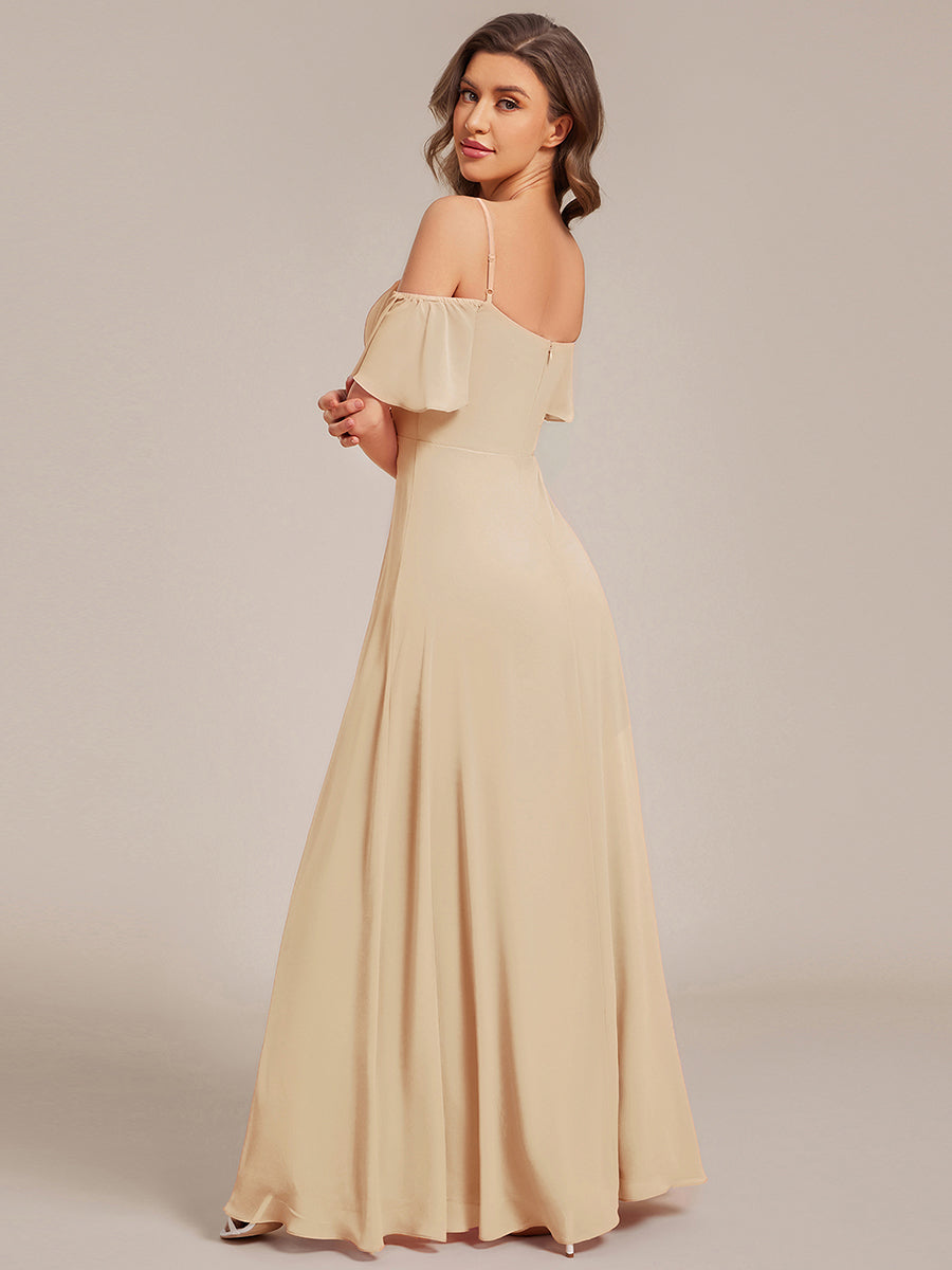 Top Picks Champagne Bridesmaid Gowns #style_ES00237CH