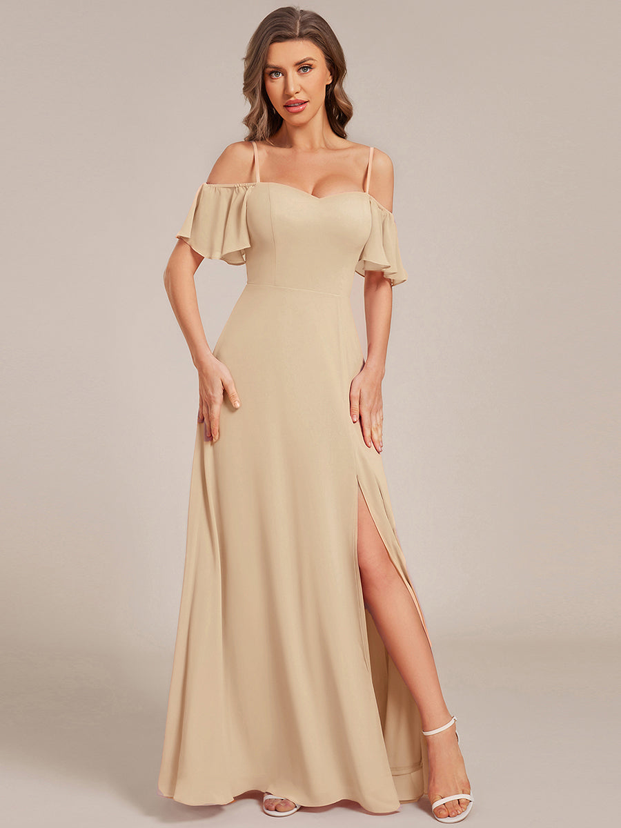 Top Picks Champagne Bridesmaid Gowns #style_ES00237CH