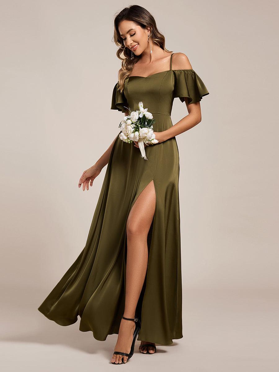 Meilleurs choix de robes de demoiselle d'honneur en satin #Style_ES00437OG