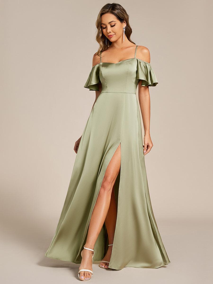 Meilleurs choix de robes de demoiselle d'honneur en satin #Style_ES00437SG