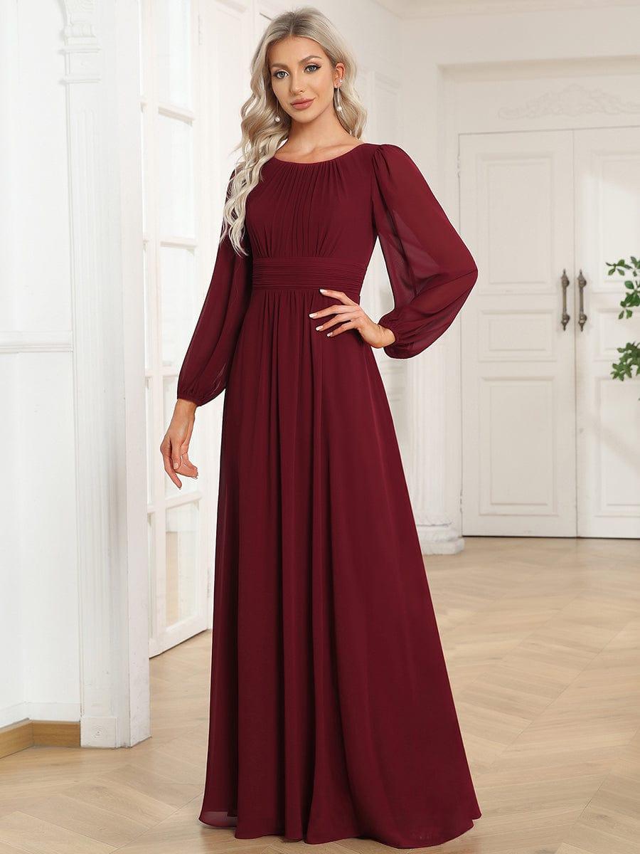 Robe classique à manches longues #Style_ES0106BBD