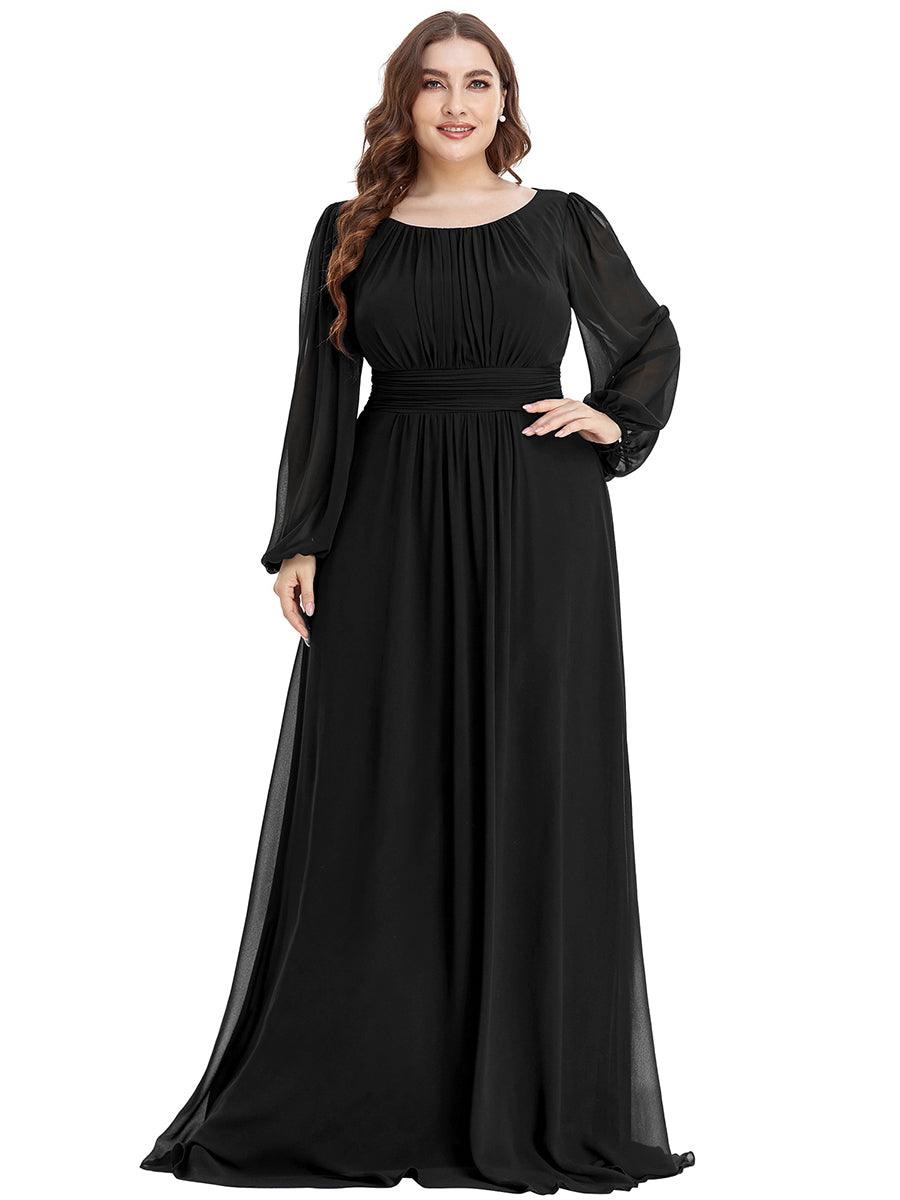 Robe de soirée noire pour fête d'automne et d'hiver 2024 #Style_ES0106BBK