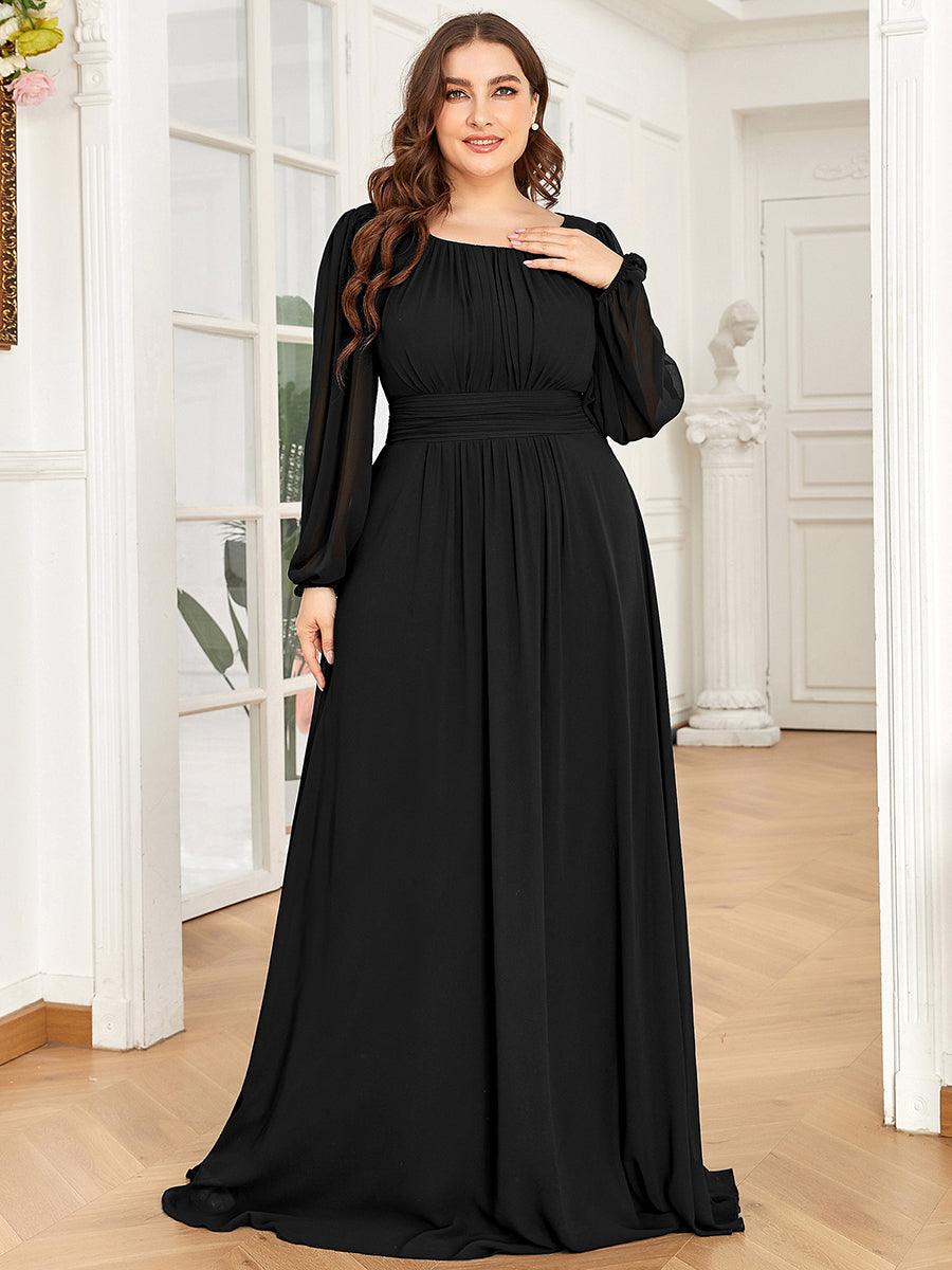 Robe de soirée noire pour fête d'automne et d'hiver 2024 #Style_ES0106BBK