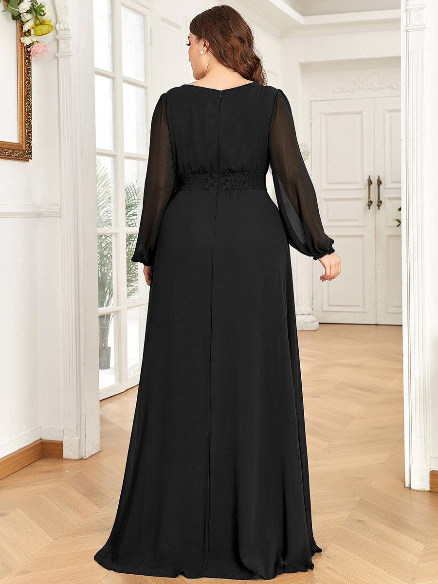 Robe de soirée noire pour fête d'automne et d'hiver 2024 #Style_ES0106BBK