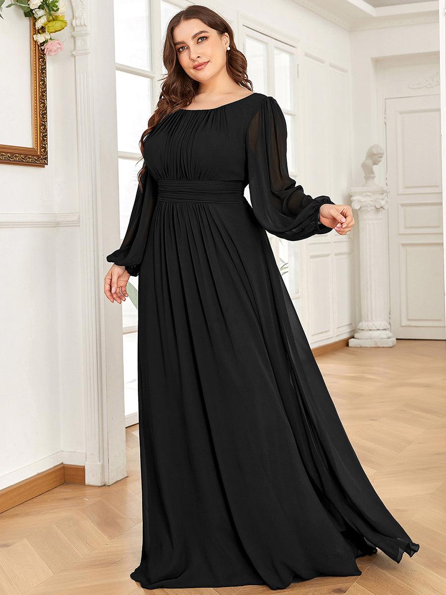 Robe de soirée noire pour fête d'automne et d'hiver 2024 #Style_ES0106BBK