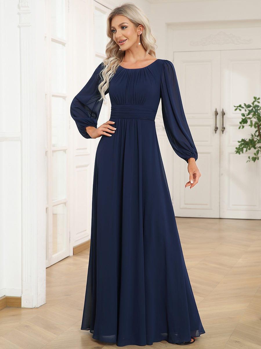 Robe classique à manches longues #Style_ES0106BNB