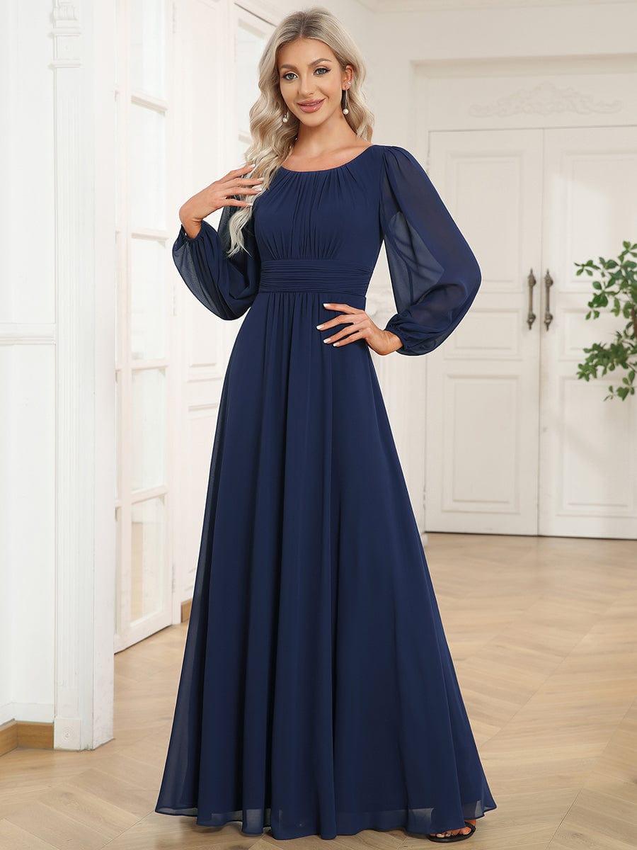 Robe classique à manches longues #Style_ES0106BNB