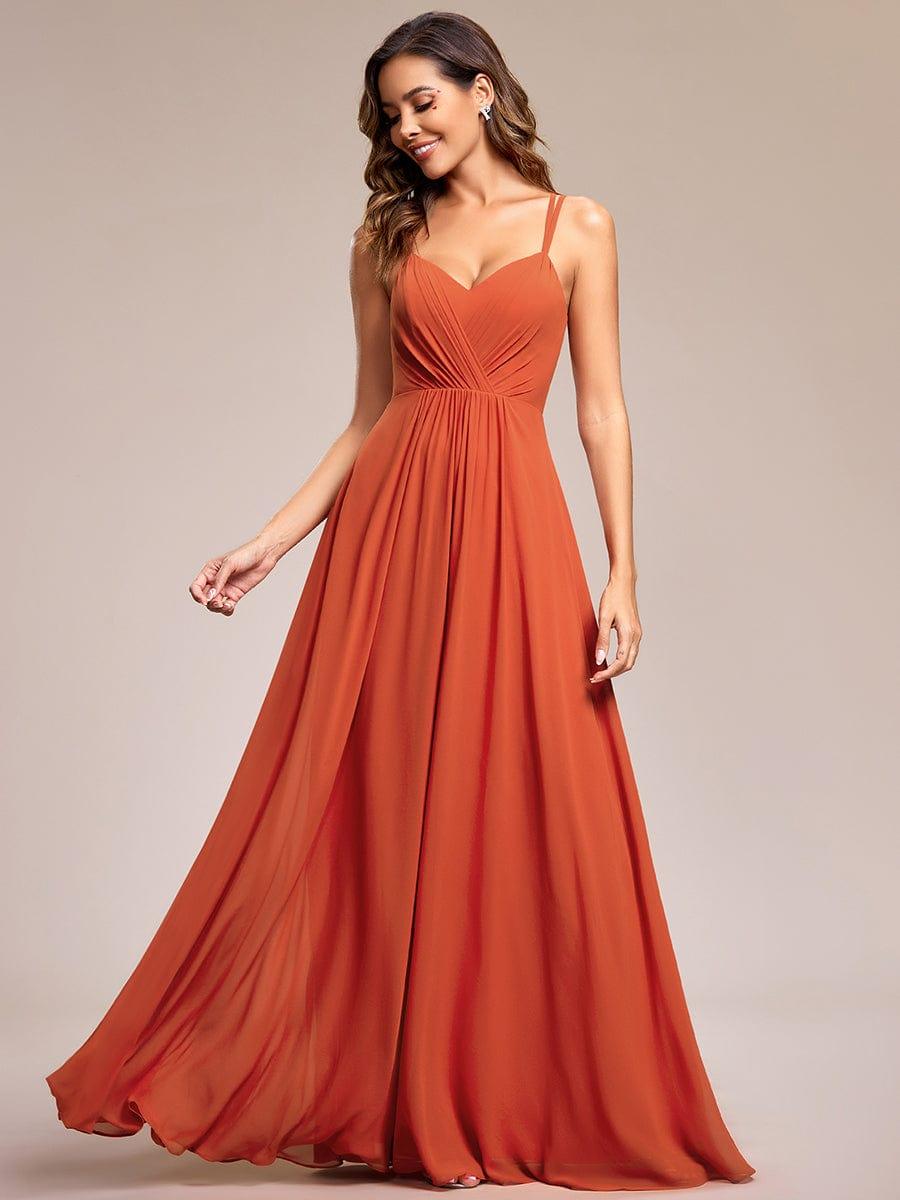 Burnt Orange Bridesmaid Dresses #style_ES01692BO