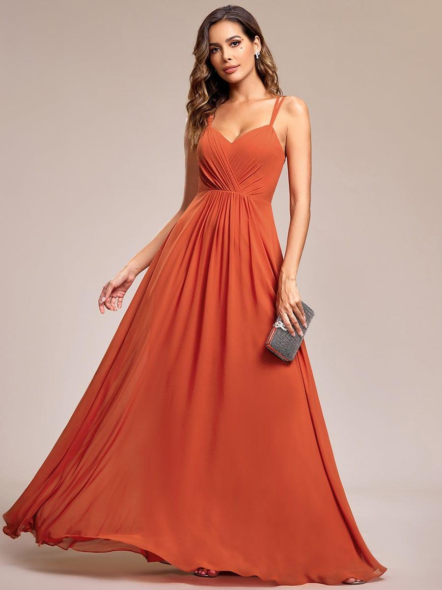 Burnt Orange Bridesmaid Dresses #style_ES01692BO